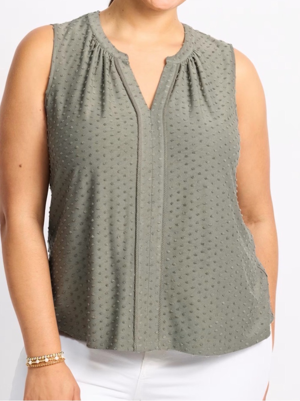 Les Serein Murinah Split Neck Knit Top
